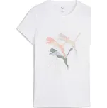 Dámské triko Puma GRAPHICS BRANDED LEAF TEE L Bílá, Mix