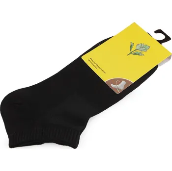 Dámské ponožky Bavlněné antibakteriální ponožky kotníkové unisex Varianta: 6 (vel. 35-38) černá, Balení: 1 pár