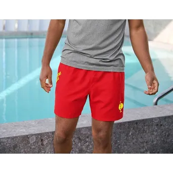 Pánské plavky Koupací šortky e.s.trail velikost XL strauss červená/acidově žlutá Strauss Pracovní oblečení