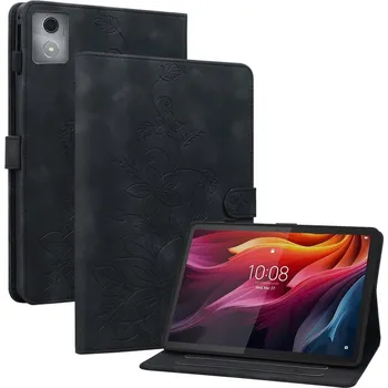 Pouzdro na tablet Flowers zavírací pouzdro na Lenovo Tab K11 Plus - černé