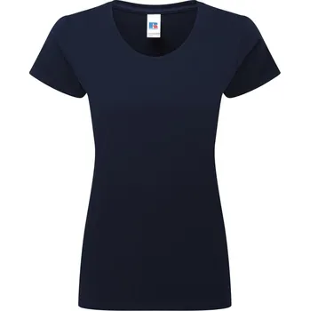 pracovní tričko Russell Athletic Tričko Authentic 180F z těžké bavlny, krátký rukáv, dámské COT10180F29004-french navy XL Navy french