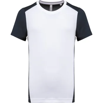 pracovní tričko Kariban Tričko PA 4014, sportovní, krátký rukáv, pánské COT20401490802-white/navy M Bílá/navy