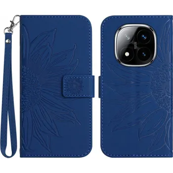 Pouzdro na mobilní telefon Sunflowers knížkové pouzdro na Xiaomi Redmi Note 14 Pro - modré