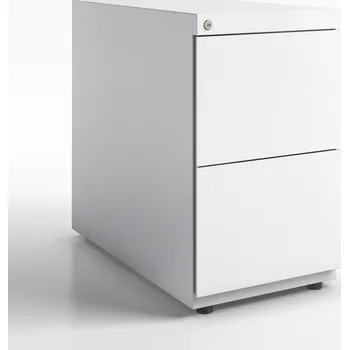 Kartotéka BISLEY Stolový kontejner přístavný NWA73G7FF (2 modely) [bílá Chalk (ab9, šedá), strukturovaný lak]