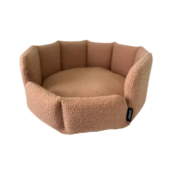 Pelíšek pro psa BiBi BEDS ROYAL ovečkový pelíšek pro psy Barva: Hnědá, Velikost: S