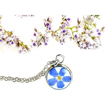 Náhrdelník Victoria's fields Náhrdelník Kvíteček Modrá