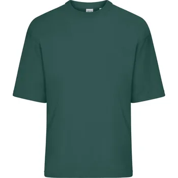 pracovní tričko James & Nicholson Tričko JN 8041, oversize, těžké, krátký rukáv, unisex COT028041amn19-smoky green XXS Zelená smoky