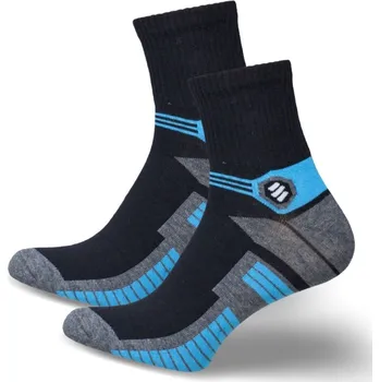 Dámské ponožky Sportovní ponožky Milena Active Černo-modré Velikost ponožek: 38-40