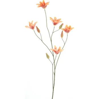 umělá květina umělé květiny, lilie-lilium oranžová 106 cm