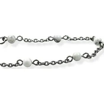 Náramek Náramek Řetízkový s howlitem