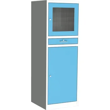 PC skříň KOVOS Počítačová skříň typ PCS 03A [modrá, standardní cylindrický (2 klíče)]