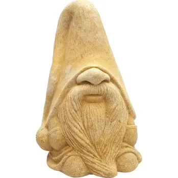 Zahradní dekorace Umělý pískovec Skřítek s vousy Pískovníček 10kg 32x20x22 cm