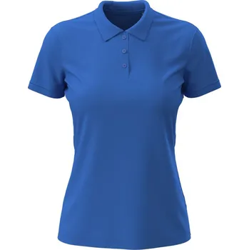Pánská móda Stedman Polokošile Lux Polo Women pique, krátký rukáv, dámská COT05916005703-bright roya L Modrá královská jasná