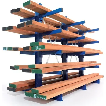 Dílenský regál META Konzolový regál MULTISTRONG M - oboustranný přístavný 75165