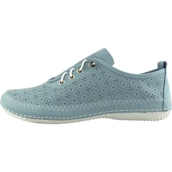 Dámské polobotky Aurelia perforované tenisky 032567 Light Blue, velikost 41