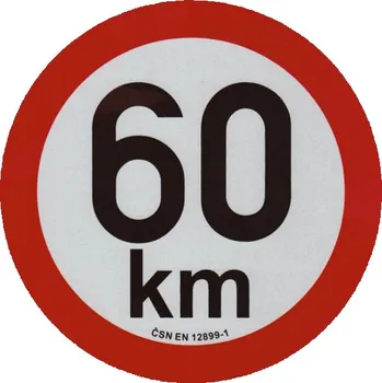 Auto-moto Samolepka reflexní - rychlost 60 km/h
