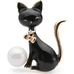 Brož Kočička 340037, Barva černá