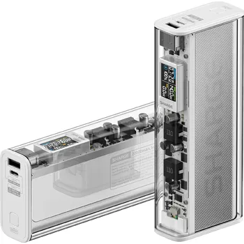 Powerbanka SHARGE Shargeek 140 stylová powerbanka 20 000 mAh, transparentní, bílá