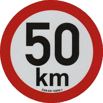 Auto-moto Samolepka reflexní - rychlost 50 km/h