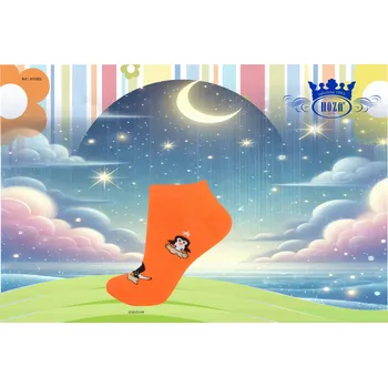 Dětské kotníkové tučnák od 69kč-H1005 Barva: oranžová, Velikost: 31-34