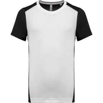 pracovní tričko Kariban Tričko PA 4014, sportovní, krátký rukáv, pánské COT20401491013-white/black 3XL Bílá/černá