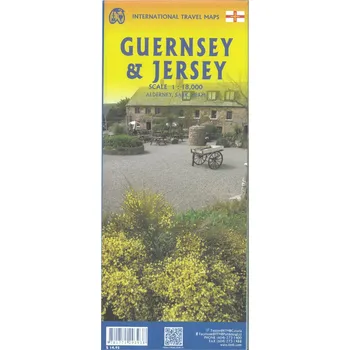 ITMB Publishing mapa Jersey, Guernsey, Alderney, Sark 1:18 t. ITM voděodolná