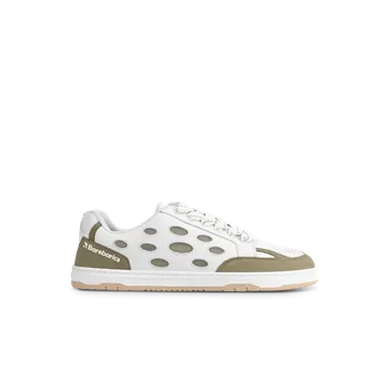 Dámské tenisky Barefoot tenisky Barebarics Fusion - White &amp; Army Brown 44