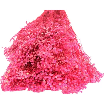 umělá květina Gypsophila stabilizovaná růžová 110 g