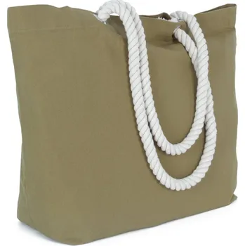 Nákupní taška KiMood Taška KI 3209 velká, objem 31l COT193209an299-washed lich UNI Zelená sepraná lichen