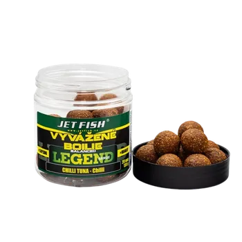 Boilies JetFish Jet Fish Legend range Vyvážené boilie CHILLI TUNA CHILLI 20mm 250ml