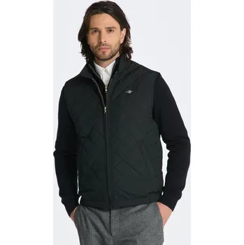 Pánská vesta VESTA GANT QUILTED WINDCHEATER VEST BLACK