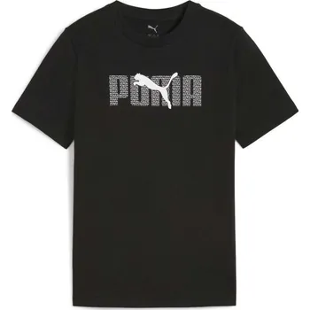 Chlapecké triko Puma ESSENTIALS LOGO LAB TEE B 140 Černá, Bílá