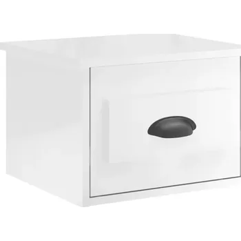 Noční stolek Závěsná noční stolek bílá 41,5x36x28 cm