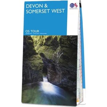 Ordnance Survay vydavatelství mapa Devon a Somerset West 1:130 t.