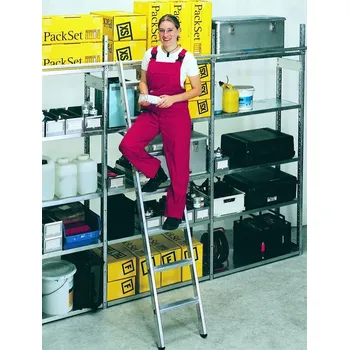 Žebřík ENPRAG Závěsný regálový žebřík, šroubované stupně s polstrovanou hranou 41402