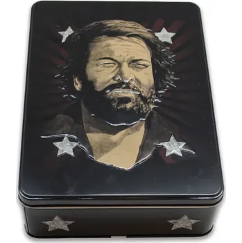 Polštář Bud Spencer a Terence Hill Plechový box Bud Spencer The Legend