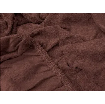 Prostěradlo TEXTILOMANIE Froté prostěradlo Exclusive tmavě hnědé 180 × 200 cm