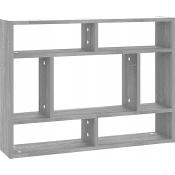 police Nástěnná police z dřevotřísky 75x16x55 cm, šedý dub