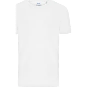 pracovní tričko James & Nicholson Tričko JN 8040, bio, jemné žebrování, krátký rukáv, pánské COT02804000103-white L Bílá