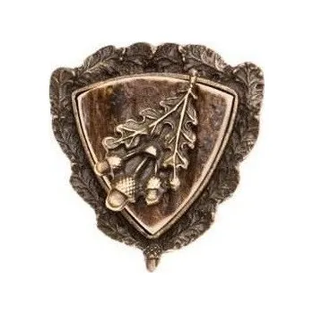 Brož Myslivecké bolo - dubová větvička