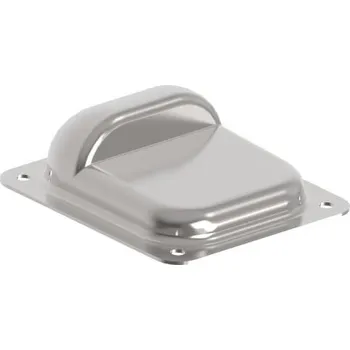 Doraz brány nerez, 158x138x50mm