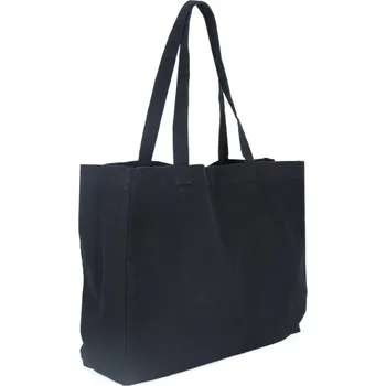 Nákupní taška KiMood Taška KI 3212 velká, objem 26l COT193212u3199-washed blac UNI Černá sepraná