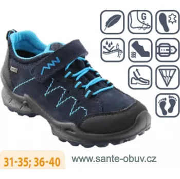 Dámská zdravotní obuv SANTÉ IC/781868 NAVY vych. obuv vel.31-35, --- - 34