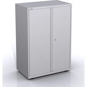 Šatní skříň BISLEY Spisová skříň s plnými dveřmi SYD08/34, Vyberte barvu / kombinaci: Golden Sunflower Yellow (cd1), strukturovaný lak