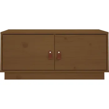 Konferenční stolek Konferenční stolek dřevěný 80x50x35 cm, medově hnědý