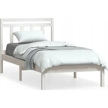 Postel Jednolůžková dřevěná postel Zakito Home 90x200 bílá