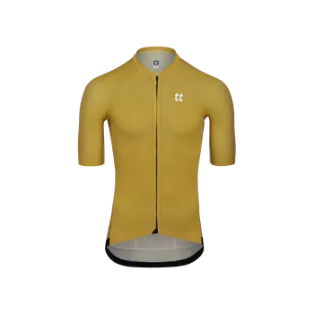 Cyklistické oblečení KALAS PASSION Z5 | Cyklistický dres AERO | Gold Yellow | Velikost: 2+