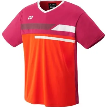 Pánské tričko Pánské tenisové tričko Yonex YM 0029 S Červená, Růžová, Bílá
