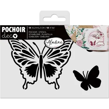 Výtvarná sada Aladine Šablona Aladine, 10x15 cm - Motýli