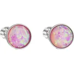 Evolution Group - Pavona Stříbrné náušnice s růžovým syntetickým opálem 11001.3 pink + 2 měsíce na vrácení zboží